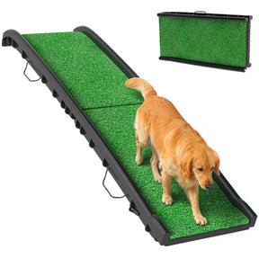 Rampa Fácil – Rampa Dobrável para Cães com Relva Antiderrapante