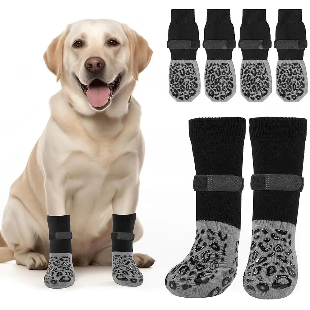 Passo Firme - pack de 4 meias antiderrapantes para cão