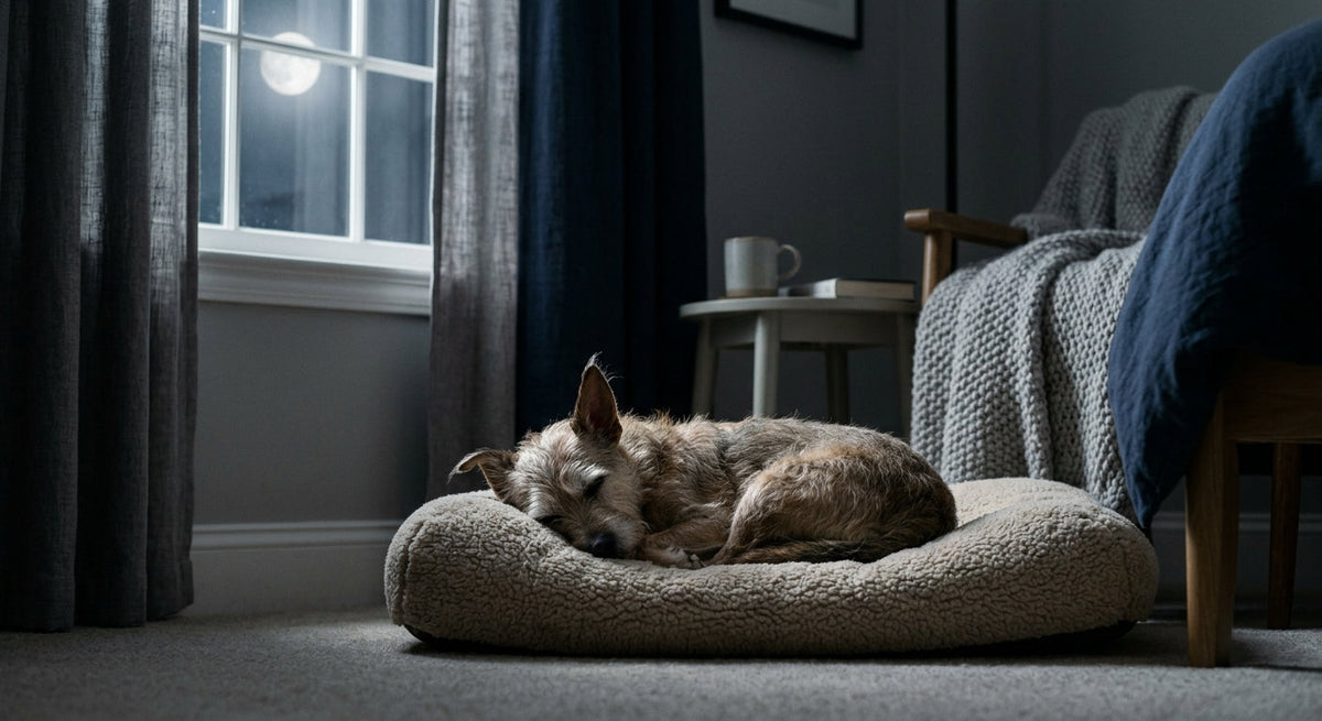 Técnicas de relaxamento para acalmar cães idosos ansiosos à noite