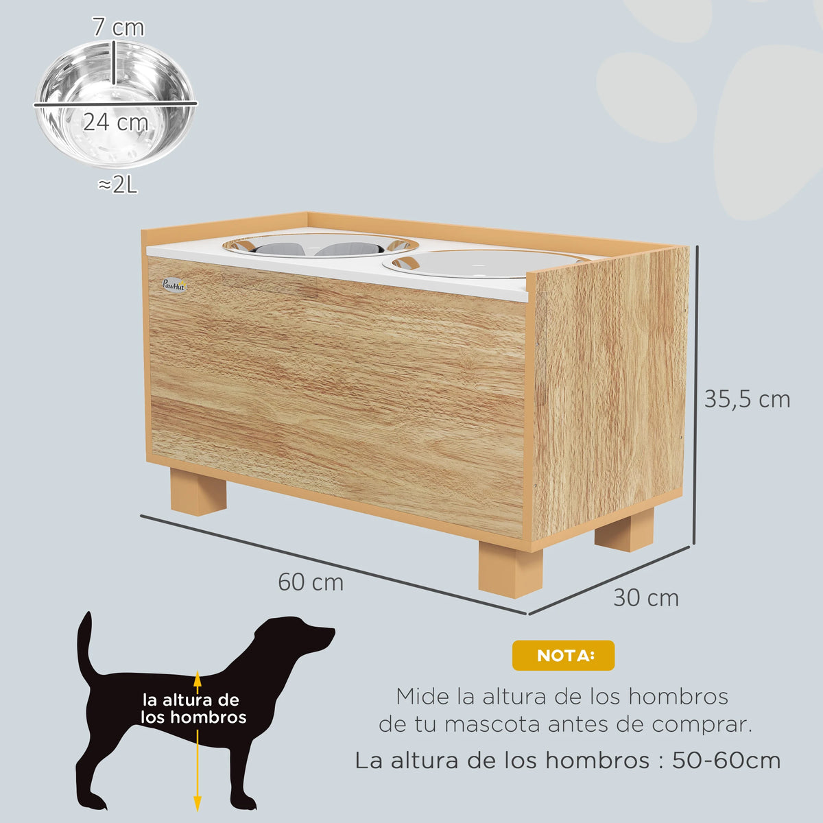Altura Certa - cão a comer no comedouro elevado