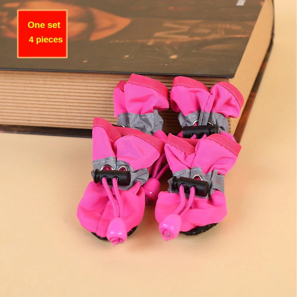Botas Impermeáveis para Cão — Kit 4 Unidades, Proteção e Conforto para Patas Sensíveis