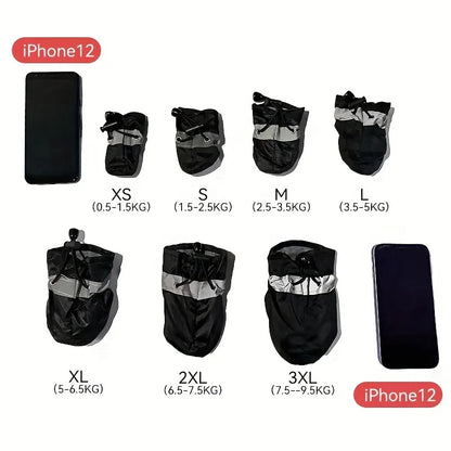 Botas Impermeáveis para Cão — Kit 4 Unidades, Proteção e Conforto para Patas Sensíveis