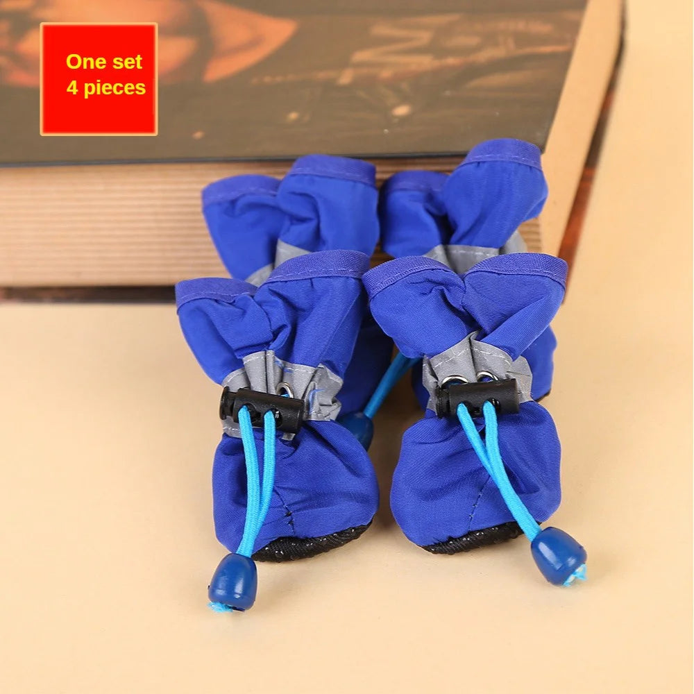 Botas Impermeáveis para Cão — Kit 4 Unidades, Proteção e Conforto para Patas Sensíveis